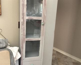 Narrow painted cabinet