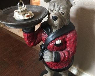 Adorable dog statue