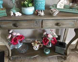 Painted sofa table