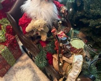 Large santa in sleigh