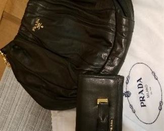 Prada Handbag and Clutch