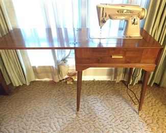 Singer sewing machine and cabinet