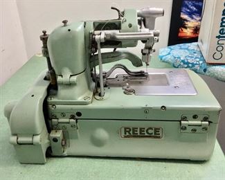 Reece industrial button hold sewing machine offered by Susie's Key West Estate Sales