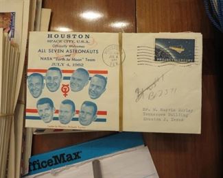 Signed astronaut collectibles