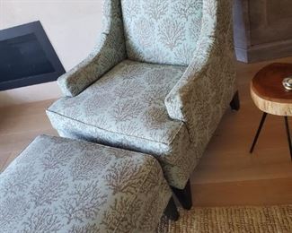 ETHAN ALLEN WITH "NORTHERN WOODS" CUSTOM FABRIC