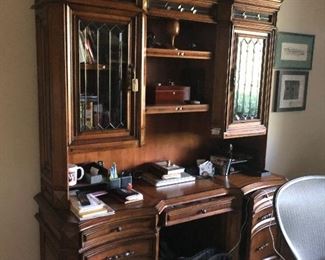 Behind the desk cabinet - very high end desk - many items on the desk are not for sale. 