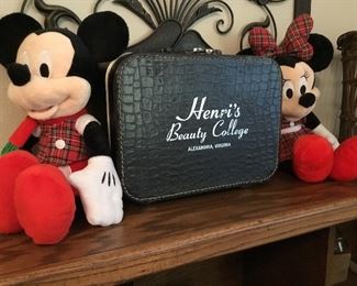 Vintage Beauty college case, Mickey & Minnie Mouse 