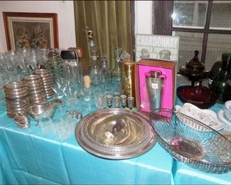 Sterling Silver and Silver Plate.  There is more.