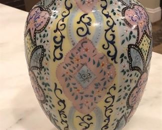 Signed Webb Islamic style 19th century vase. Made in England. 