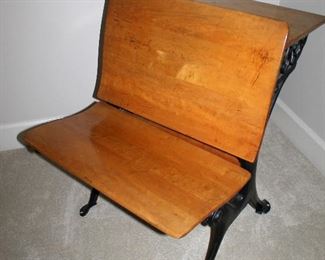 ONLINE AUCTION ITEM #15 - Antique school desk
