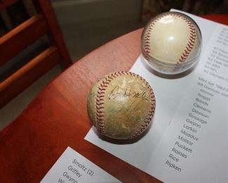 ONLINE AUCTION ITEM #40 - Baseball Collection:
Thousands of cards - Brooks Robinson and 1974 Montreal Expos signed baseballs - Pete Rose items, and more!!!