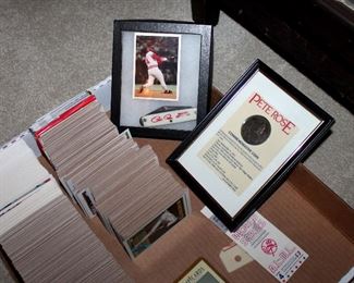 ONLINE AUCTION ITEM #40 - Baseball Collection:
Thousands of cards - Brooks Robinson and 1974 Montreal Expos signed baseballs - Pete Rose items, and more!!!