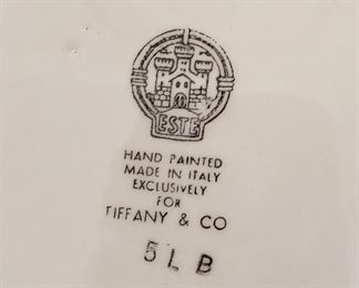 Este for Tiffany & Co. plates