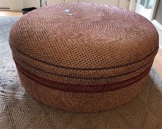 Large upholstered ottoman