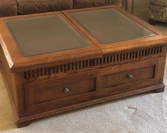 Fabulous Coffee Table w Storage Drawer and Sliding Table Top for Display or Additional Storage