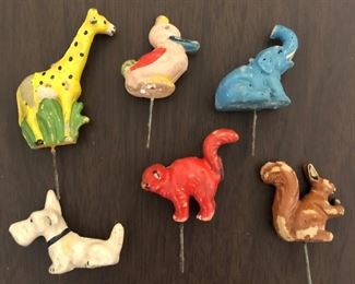 Vintage Birthday Candle Holders