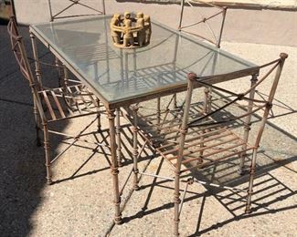 Metal Table and Chairs