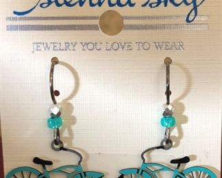 Sienna Sky Bike Earrings NEW