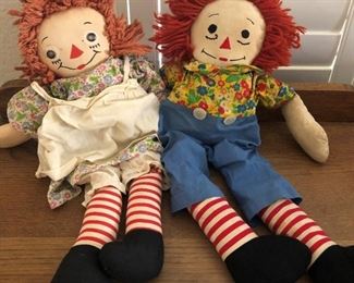 Vintage Raggedy Ann and Andy