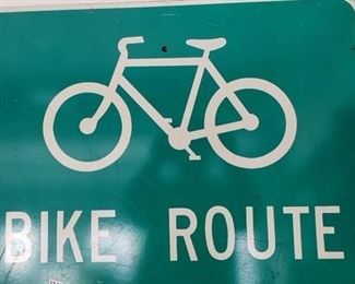 Bike Route Sign