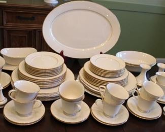 Lenox Hayworth service for 12 with serving pieces china.  