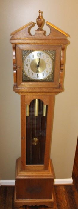 Small oak case clock.