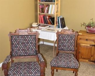 We have three Victorian  Era /Eastlake chairs  that have a wonderful upholstery.  
