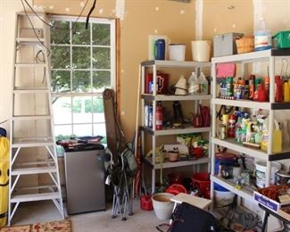 The garage is packed with useful items!