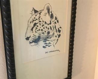 Original Art Tiger Drawing