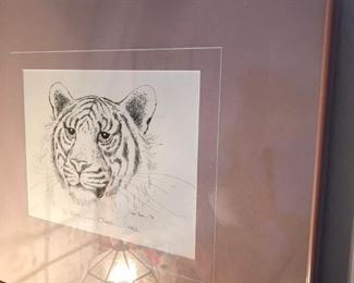 Original Art Tiger Drawing