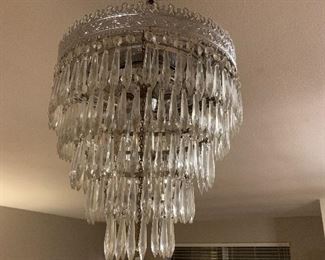 Large crystal chandelier 