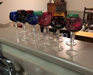 German "cut to clear" stemware
