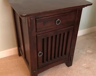 Mission style bedside chest