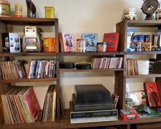 OLD TOYS, VINTAGE 45 RECORDS & LP's