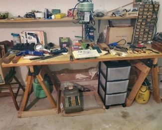 TABLE DRILL PRESS & MORE TOOLS