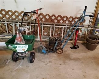 SPREADER, OLD EDGER, ALUMINUM LADDER