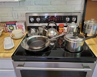 POTS, PANS, OLD POPCORN POPPER
