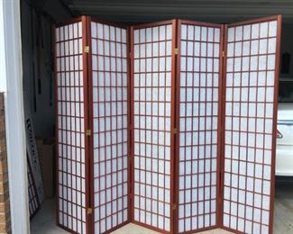 Wood Framed,  Room Dividers/Screens (Two Sets)