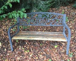 Garden Bench Metal/Wood
