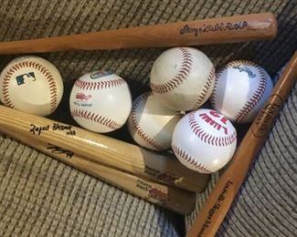 Collectible, Souvenir Baseballs and Bats--Many signed!