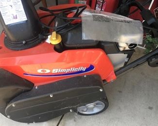 Simplicity Snow-Blower--just in time! Instruction book included
