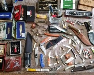 Large collection of knives!