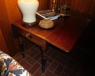Antique walnut drop leaf table