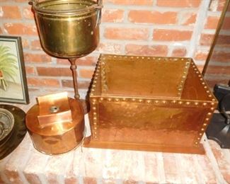 Copper log box