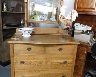 Antique dresser with mirror 