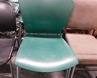 Thonet Industries Green resin stack chair 8+ available Made in USA 