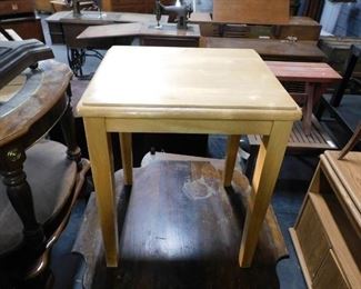 Solid wood accent table  14.5" x 16" x 18.5"H