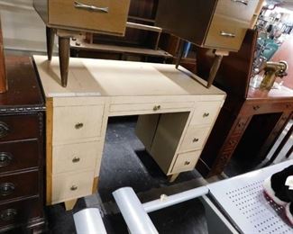 Vintage MCM desk with original hardware 