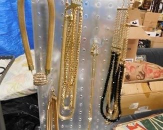 Assorted costume jewelry  