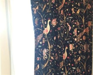 Traditional, all cotton designer LONG, thick curtains